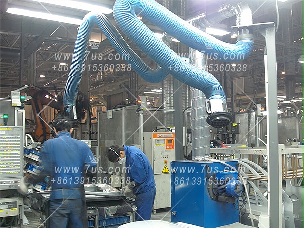 Mobile welding smoke purifier