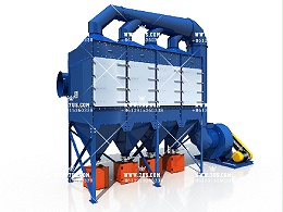 Vertical modular combination dust collector