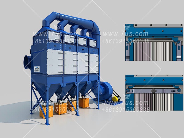 Vertical Modular Installation Cartridge Dust Collector