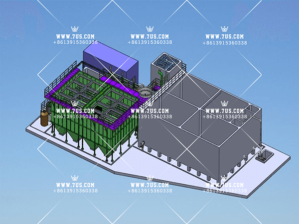 Lead acid wastewater purification system