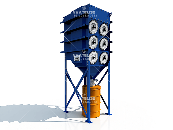 Downflow modular combination dust collector