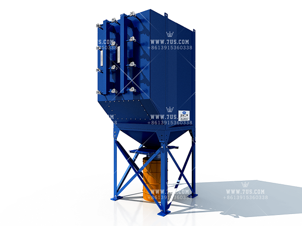 Downflow modular combination dust collector